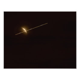 2583-Eclipse of Moon with Jet Fotodruck