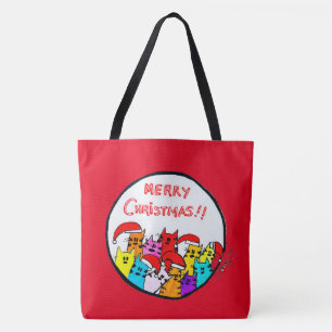 258 - Weihnachtskatzen - Tasche
