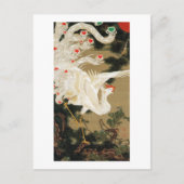 25. 老 松 白 図, 若 Pine-tree & Phoenix, Jakuchu鳳 Postkarte (Vorderseite)