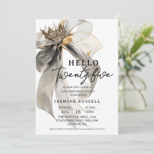 25. 25. Geburtstagspartei Frauen Einladung