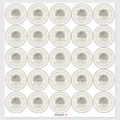 25 2,5" Honey Mason Jar Lid Labels Skep (Blatt)