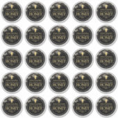 25 2,5" Wasserdichtes Mason Jar Honey Label (Vorderseite)