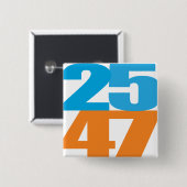 25 47 Blau/Orange Button (Vorne & Hinten)