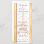 25 4 x 9 Hochzeitsprogramm Paris Peach Programm (Vorne/Hinten)