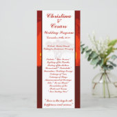 25 4 x 9 Hochzeitsprogramm Red Sunset in Afrika Programm (Stehend Vorderseite)