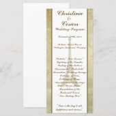 25 4 x 9 Hochzeitsprogramm Vintag Paris Programm (Vorne/Hinten)