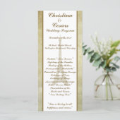 25 4 x 9 Hochzeitsprogramm Vintag Paris Programm (Stehend Vorderseite)