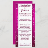 25 4x9 Hochzeitskalender Flugzeug Lila Loop Pur Programm (Vorne/Hinten)