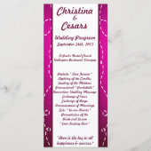 25 4x9 Hochzeitskalender Flugzeug Lila Loop Pur Programm (Vorderseite)