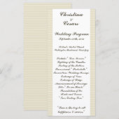 25 4x9 Hochzeitskalender/Graustreifen Käfig Programm (Vorne/Hinten)
