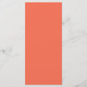 25 4x9 Hochzeitskalender Pinkish/Peach Formal Scro Programm (Rückseite)