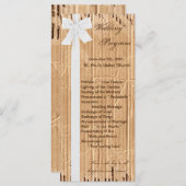 25 4x9 Hochzeitskartentafel Programm (Vorne/Hinten)