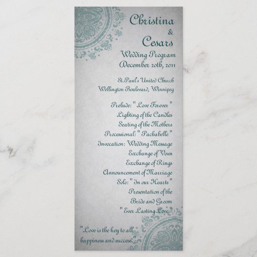 25 4x9 Hochzeitsnacht in Indien Programm (Vorderseite)