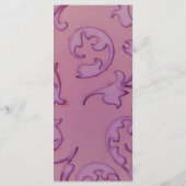 25 4x9 Hochzeitsprogramm Amethyst Juwel Präge Pap Programm (Rückseite)