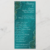 25 4x9 Hochzeitsprogramm Arabian Aquamarin Programm (Vorderseite)