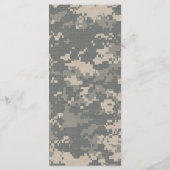25 4x9 Hochzeitsprogramm ARMY ACU Uniform Camoufla Programm (Rückseite)