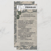 25 4x9 Hochzeitsprogramm ARMY ACU Uniform Camoufla Programm (Vorne/Hinten)