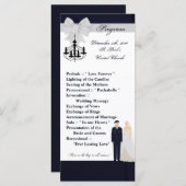 25 4x9 Hochzeitsprogramm ARMY Uniform Blues Bride Programm (Vorne/Hinten)