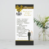 25 4x9 Hochzeitsprogramm ARMY Uniform Groom Bride Programm (Stehend Vorderseite)