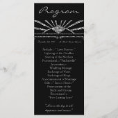 25 4x9 Hochzeitsprogramm Art Deco Roaring 20er Gat Programm (Vorderseite)