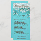 25 4x9 Hochzeitsprogramm Babys Atemfrühlingssonne Programm (Vorne/Hinten)