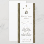 25 4x9 Hochzeitsprogramm Bamboo Bliss Programm (Vorne/Hinten)