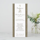 25 4x9 Hochzeitsprogramm Bamboo Bliss Programm (Stehend Vorderseite)