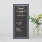 25 4x9 Hochzeitsprogramm Black Krawatte Affair Fil Programm (Stehend Vorderseite)