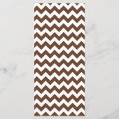 25 4x9 Hochzeitsprogramm Braunorange Zickzack Programm (Rückseite)