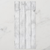 25 4x9 Hochzeitsprogramm Burlap Mr. und Mrs Banner Programm (Rückseite)