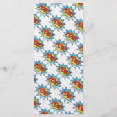 25 4x9 Hochzeitsprogramm Comic Strip Book Pop Art Programm (Rückseite)