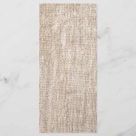 25 4x9 Hochzeitsprogramm Country Lace Taschentuch Programm (Rückseite)