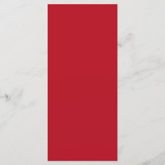 25 4x9 Hochzeitsprogramm Crimson Red Gray Bg White Programm (Rückseite)