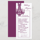25 4x9 Hochzeitsprogramm Crystal Chandelier Glitz Programm (Vorne/Hinten)