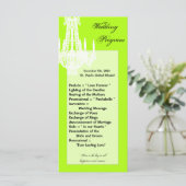 25 4x9 Hochzeitsprogramm Crystal Chandelier Glitz Programm (Stehend Vorderseite)