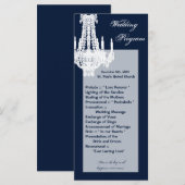 25 4x9 Hochzeitsprogramm Crystal Chandelier Glitz Programm (Vorne/Hinten)
