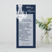 25 4x9 Hochzeitsprogramm Crystal Chandelier Glitz Programm (Stehend Vorderseite)