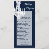25 4x9 Hochzeitsprogramm Crystal Chandelier Glitz Programm (Vorderseite)
