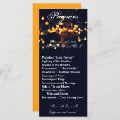 25 4x9 Hochzeitsprogramm Eichenbaum Streichelleuch Programm (Vorne/Hinten)