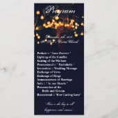 25 4x9 Hochzeitsprogramm Eichenbaum Streichelleuch Programm (Vorderseite)