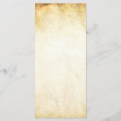 25 4x9 Hochzeitsprogramm Fall Tree Aged Paper Herb Programm (Rückseite)