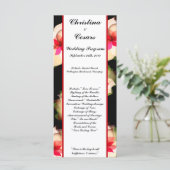 25 4x9 Hochzeitsprogramm Farbenfrohe Lotus Blume s Programm (Stehend Vorderseite)