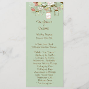 25 4x9 Hochzeitsprogramm Frühjahrsprogramm Blumenm Programm