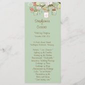 25 4x9 Hochzeitsprogramm Frühjahrsprogramm Blumenm Programm (Vorderseite)