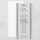 25 4x9 Hochzeitsprogramm Grau Winter Trees Snow Ba Programm (Vorne/Hinten)