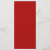 25 4x9 Hochzeitsprogramm Graue rote, formale Print Programm (Rückseite)