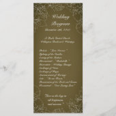 25 4x9 Hochzeitsprogramm Herbst Herbst brauner Her Programm (Vorderseite)