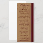 25 4x9 Hochzeitsprogramm Herbstbaum Programm (Vorne/Hinten)