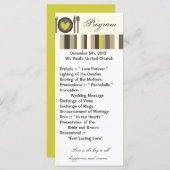 25 4x9 Hochzeitsprogramm Hochzeit China Abendessen Programm (Vorne/Hinten)