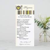 25 4x9 Hochzeitsprogramm Hochzeit China Abendessen Programm (Stehend Vorderseite)